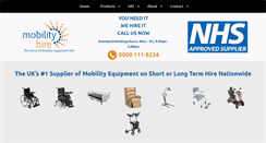 Desktop Screenshot of mobilityhire.com