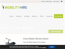 Tablet Screenshot of mobilityhire.ie